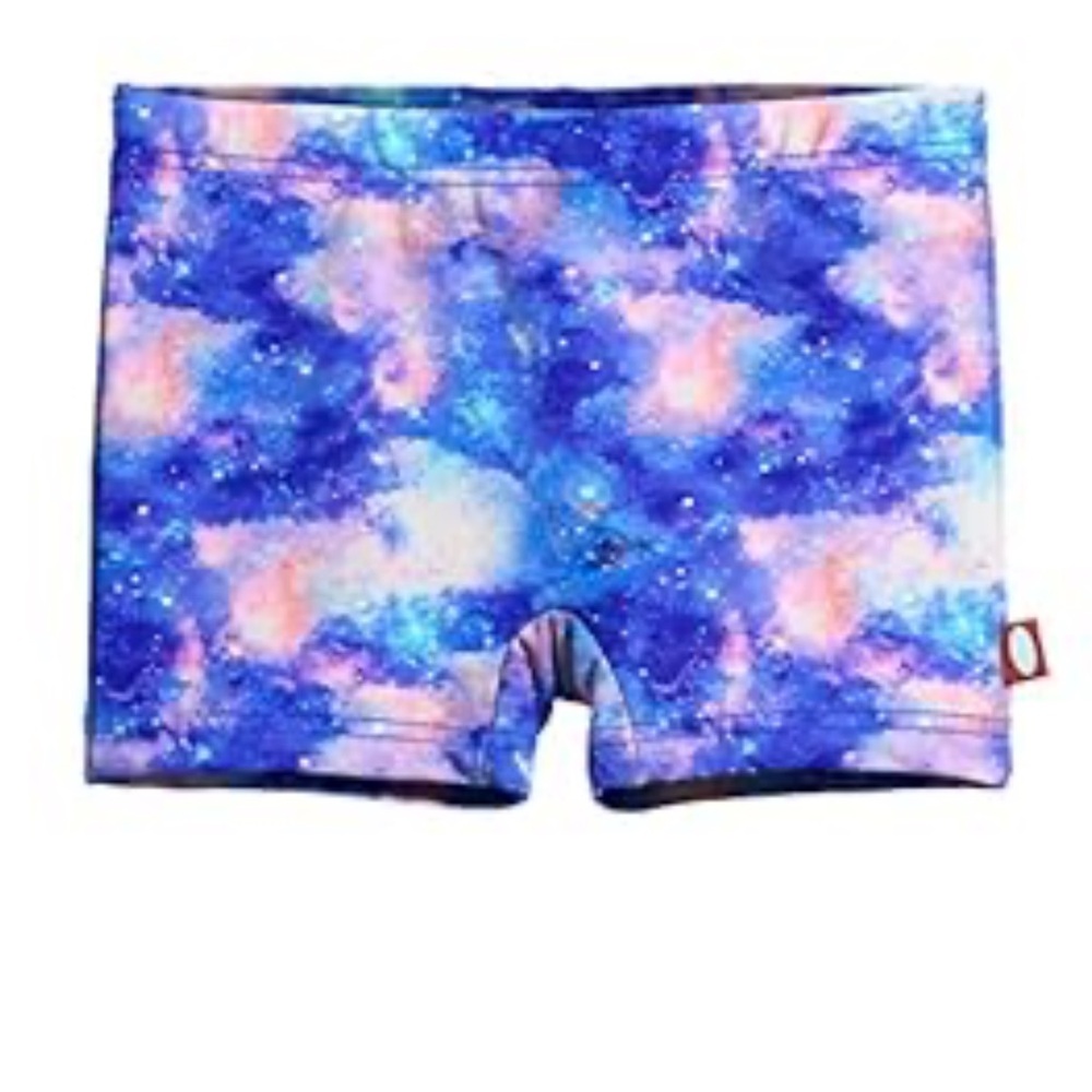 City Threads UPF 50 Galaxy Print Kids Swim Shorts- Size 14